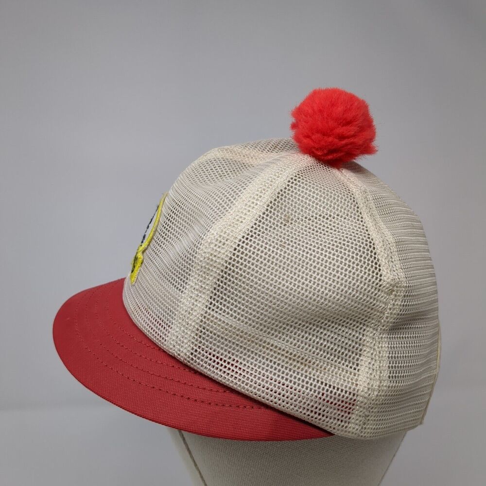 Vintage Bush Hog Mesh Snapback Hat Pom Pom Multicolor Distressed Embroidered - Picture 3 of 9